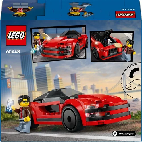 LEGO City Red Sports Car 60448, 109 vnt. image 2