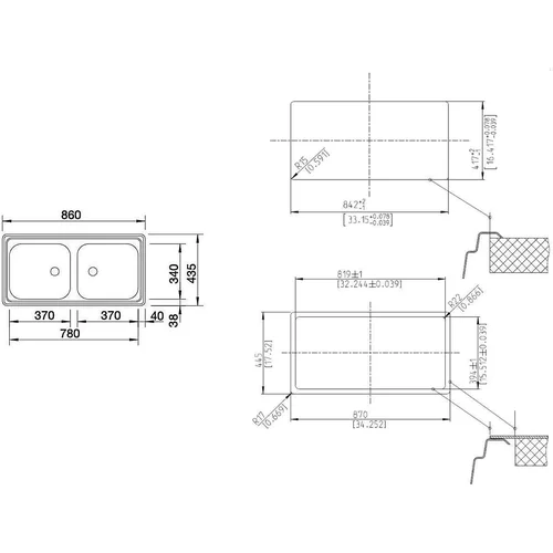 Blanco TOP EZ 8 x 4 500372 Plautuvė image 3