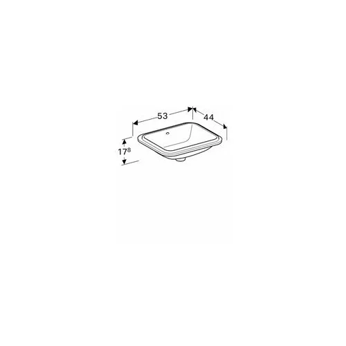 Geberit Variform 500.760.01.2 Iš apačios montuojamas praustuvas image 3