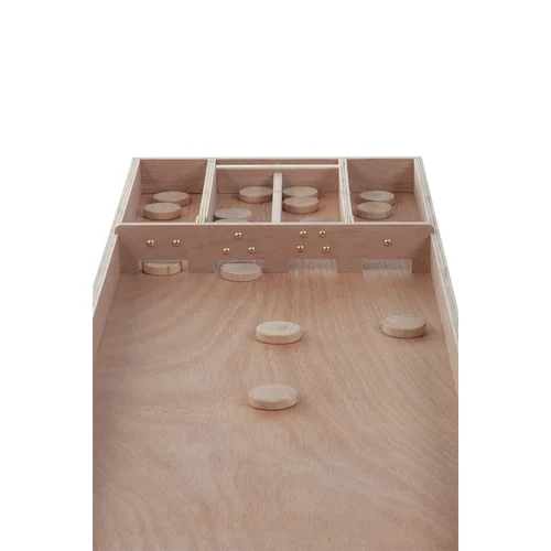 Medinis „Shuffleboard Match“ žaidimas, 200 × 41 × 7,5 cm image 3