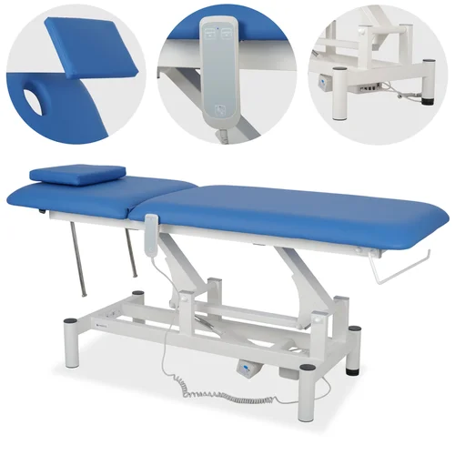 Habys Optima Satin Comfort K723 elektrinis masažo stalas, mėlynas image 1