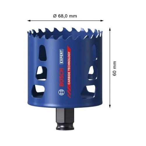 Bosch Karbido pjovimo karūna Tough Material 68 mm 2608900433 image 3