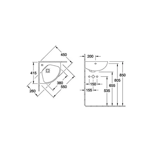 Villeroy & Boch O.Novo praustuvas CeramicPlus 732740R1 image 2