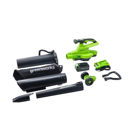 Greenworks gd40bvII akumuliatorinis lapų pūstuvas 40 V image 2