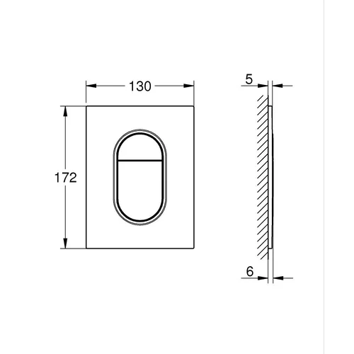 Grohe Cosmopolitan S vandens nuleidimo mygtukas 37624GN0 image 3