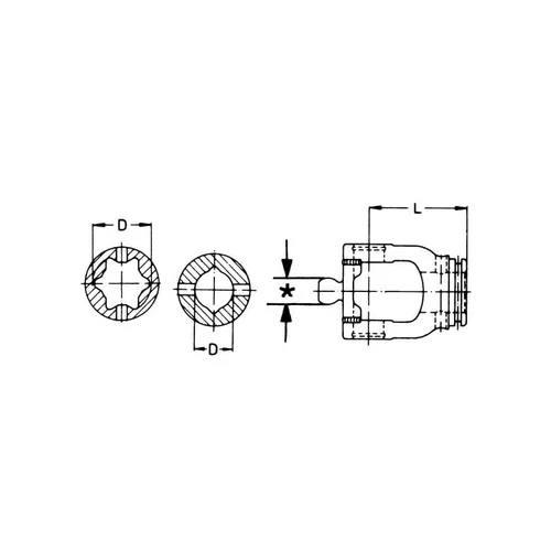 Walterscheid jungtis, profiliuotas vamzdis, 31×23,5 mm, W2280 image 2