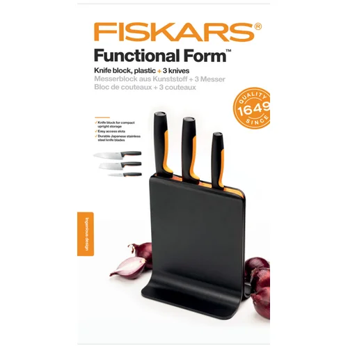 Fiskars FF 3-jų peilių rinkinys plastikiname dėkle image 3