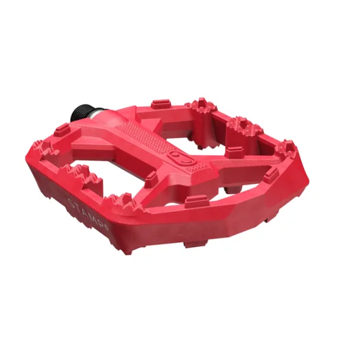 CRANKBROTHERS STAMP 0 Mažas Ryškiai Raudoni Pedalai image 2