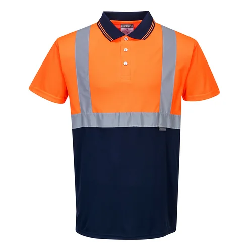 PORTWEST S479 polo marškinėliai 4XL Orange/Navy image 2