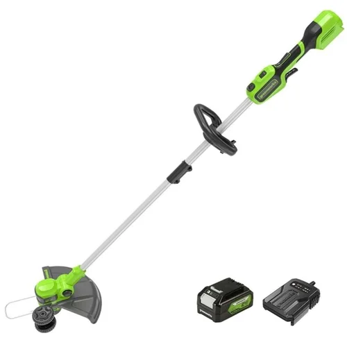 GreenWorks GD24LT33K4 24V akumuliatorinis trimeris-krūmapjovė, 1x4Ah image 1
