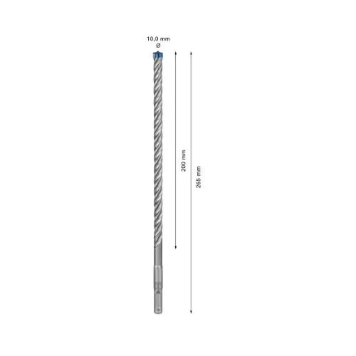Bosch SDS-plus grąžtas betonui 10x200x265 mm, 1 vnt. 2608900099 image 3