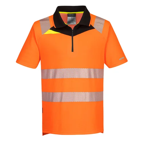 PORTWEST DX412 hi-Vis polo marškinėliai, 4XL, Geltona/Juoda image 1