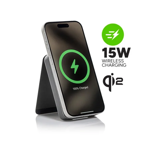 mophie Essentials Magnetic belaidė išorinė baterija 10000 mAh Juoda image 3
