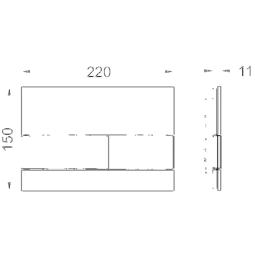 TECE TECEsquare 9240809 vandens nuleidimo mygtukas image 2