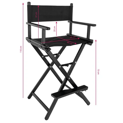 Gabbiano ALU BLACK makiažo kėdė image 3