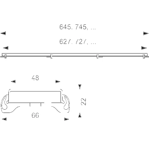 TECE TECEdrainline 700 mm dušo latako dangtis image 2