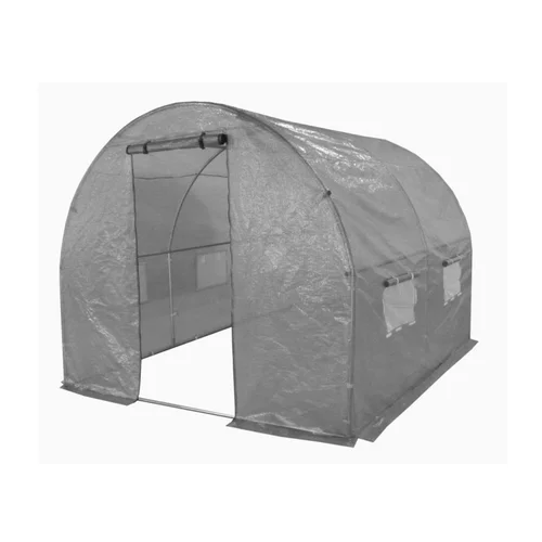 Šiltnamis su armuota plėvele, 4 m2, 2x2 m, pilkas image 1
