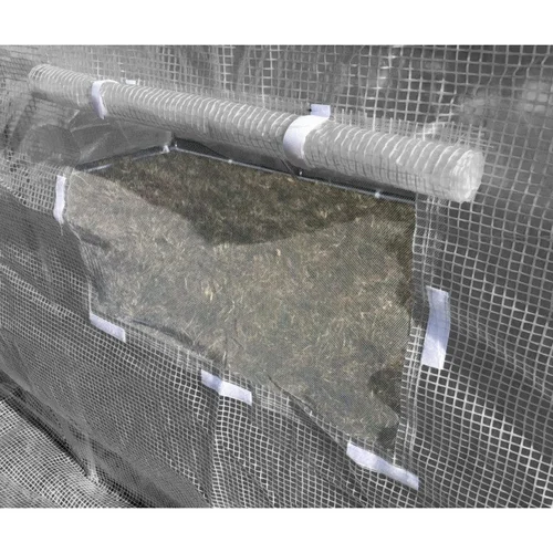 Šiltnamis su armuota plėvele, 4 m2, 2x2 m, pilkas image 3