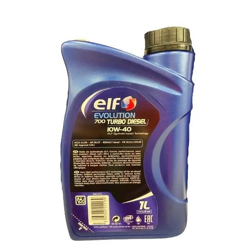Elf EVOLUTION 700 TD variklių tepalas 10W-40 1 L image 2