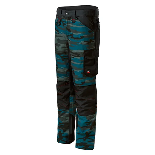 Malfini W09 vyriškos darbo kelnės, 50 long, camouflage petrol image 1