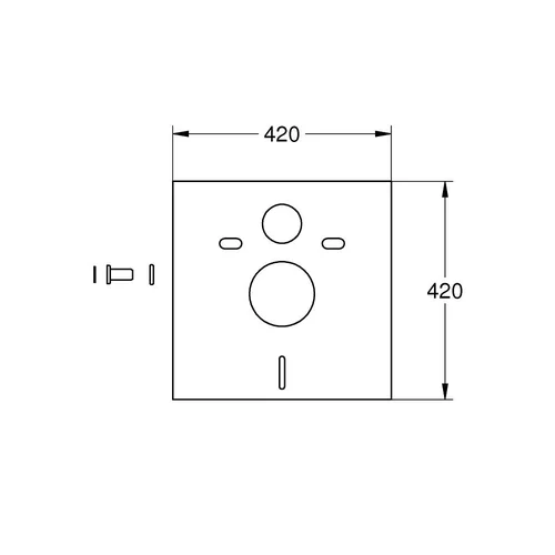 Grohe 37131000 WC garso izoliacinė tarpinė image 2