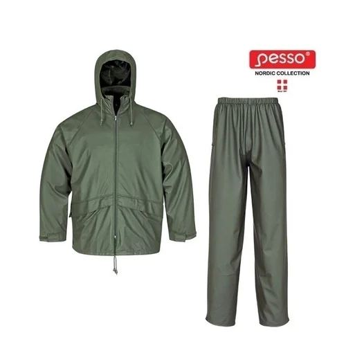 PESSO GPU803 Neperšlampantis kostiumas nuo lietaus 2XL tamsiai žalias image 1