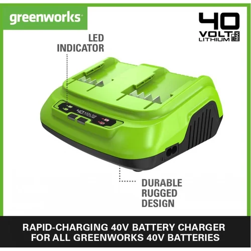 Greenworks G40X2UC8 dviejų vietų įkroviklis 40V image 2