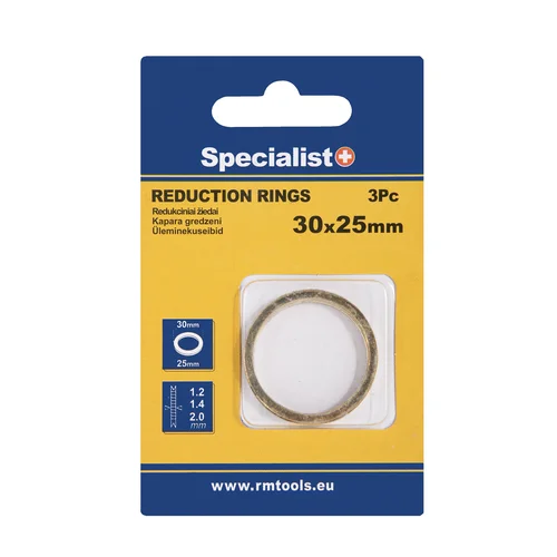 SPECIALIST+ redukcinis žiedas 30x25x1.2/1.4/2 mm, 3 vnt. image 1
