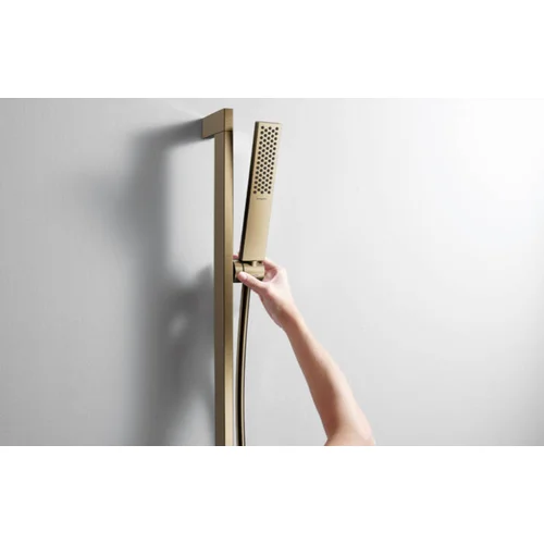 Hansgrohe Unica E Puro 90 cm Dušo stovas šlifuotos bronzos image 2