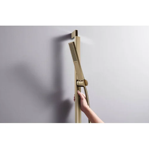 Hansgrohe Unica E Puro 90 cm Dušo stovas šlifuotos bronzos image 3