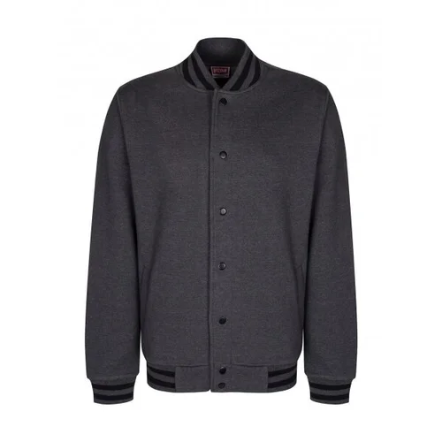 Vyriškas FDM FV003 užsegamas džemperis S, Black/Charcoal image 1