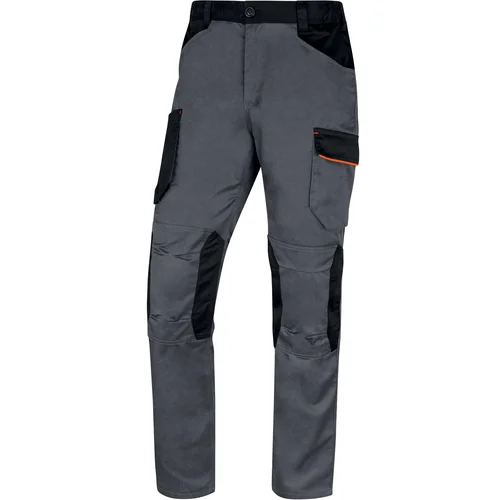 DELTAPLUS M2PW3 darbo kelnės 100 % medvilniniu pamušalu 3XL Grey-Orange image 3