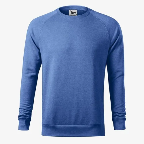 Melanžinis vyriškas MALFINI 415 džemperis – 3XL, Mėlynas melange image 2