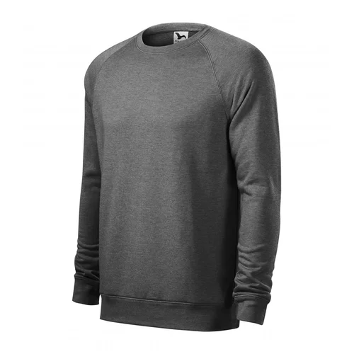 Melanžinis vyriškas MALFINI 415 džemperis – 3XL, Mėlynas melange image 3