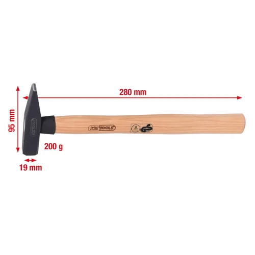 KS Tools Plaktukas 200 g, 280 mm image 2