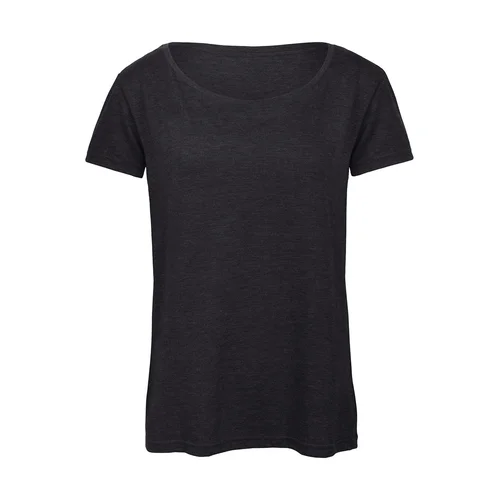 B&C TW056 moteriški marškinėliai trumpomis rankovėmis XS Heather Dark Grey image 3