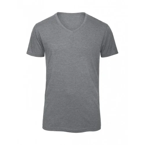B&C TM057 vyriški marškinėliai su V-kaklu 2XL Heather Navy image 1