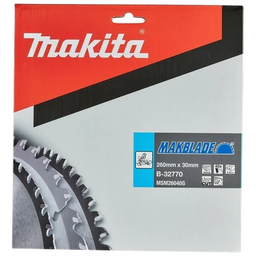 Makita B-32770 pjovimo diskas, 260x30 mm, 40 dantų image 2