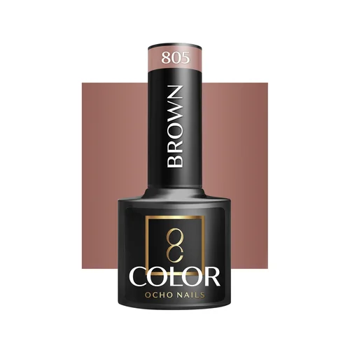 OCHO NAILS hibridinis nagų lakas Brown 805, 5 g image 1