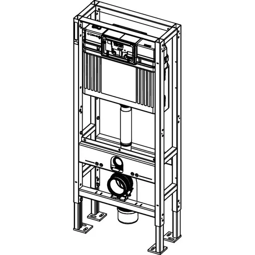 Potinkinis WC rėmas TECEconstruct su keturiomis tvirtinimo kojomis 9500393 image 3