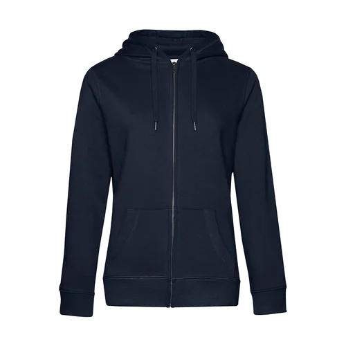 B&C WW03Q moteriškas užsegamas džemperis su gobtuvu 2XL Navy Blue image 3