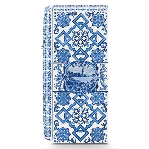 SMEG FAB28RDGME6 šaldytuvas, Blu Mediterraneo, dešininis vyris image 2