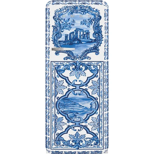 SMEG FAB28RDGME6 šaldytuvas, Blu Mediterraneo, dešininis vyris image 3