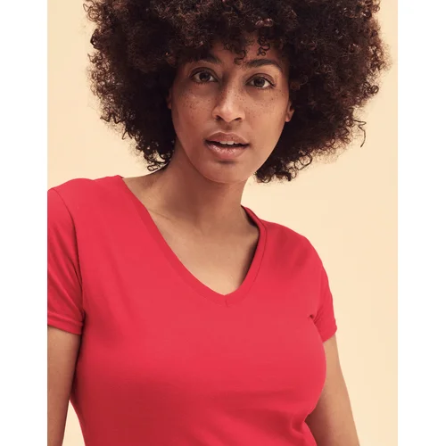 Fruit of the Loom Valueweight V-Neck 129.01 2XL Heather Grey Moteriški marškinėliai image 3