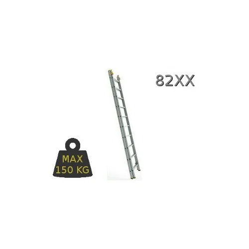FORTE Kopėčios aliuminės, 2 dalių, ištraukiamos, 2x20 pakopų, 581–1062 cm image 1