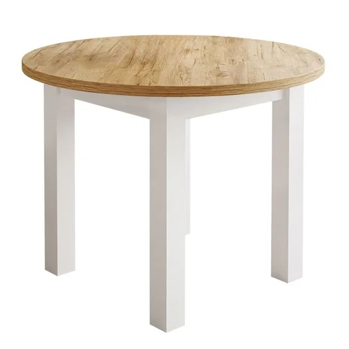 OLEA išskleidžiamas apvalus stalas, baltas image 1