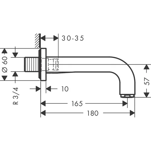 Hansgrohe AXOR Citterio 39410000 vonios snapas image 2