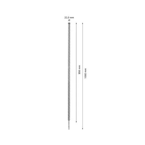 Bosch SDS-plus grąžtas betonui 22x950x1000 mm, 1 vnt. 2608900149 image 3