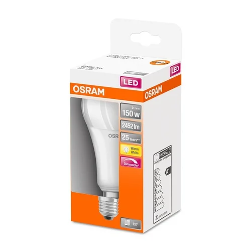 LED lemputė OSRAM, A70, E27, 21 W, 2452 lm, 2700 K image 2