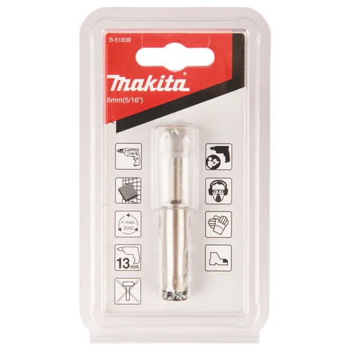 Makita B-51839 Deimantinis grąžtas keraminėms plytelėms, 8 mm image 2